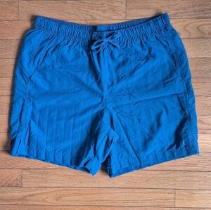 Men's Turquoise Blue Swim Shorts - Classic Drawstring Trunks